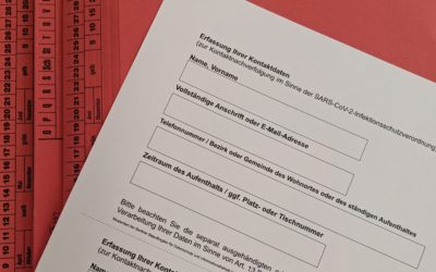 „Corona-Listen“ im Gerichtsgebäude aber leider keine Ahnung vom Datenschutz…